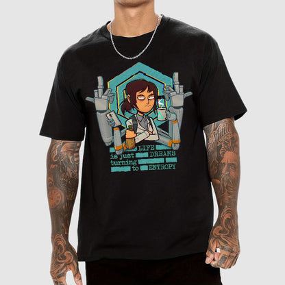 Life is Dreams Turning to Entropy Job Inside Conspiracy Geek T-Shirt