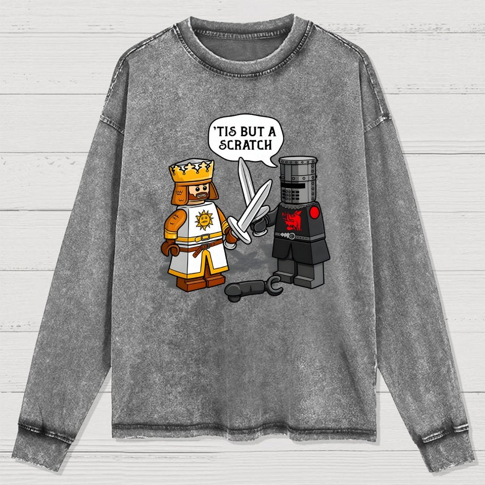 King Vs Knight Washed Long Sleeve Tee