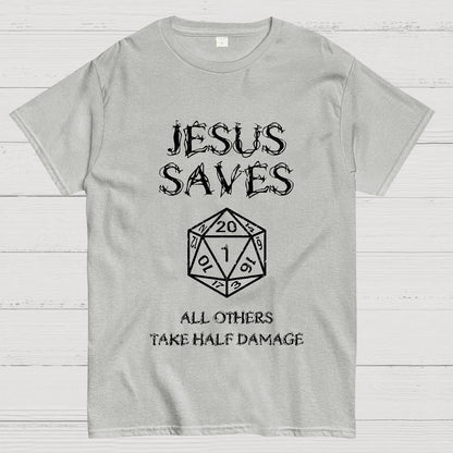 Jesus Saves Berryse che tales 4 posts of damage Geek T-Shirt