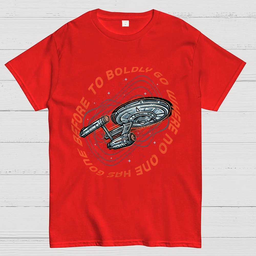 To Boldly Go Where No One Has Gone Before Geek T-Shirt