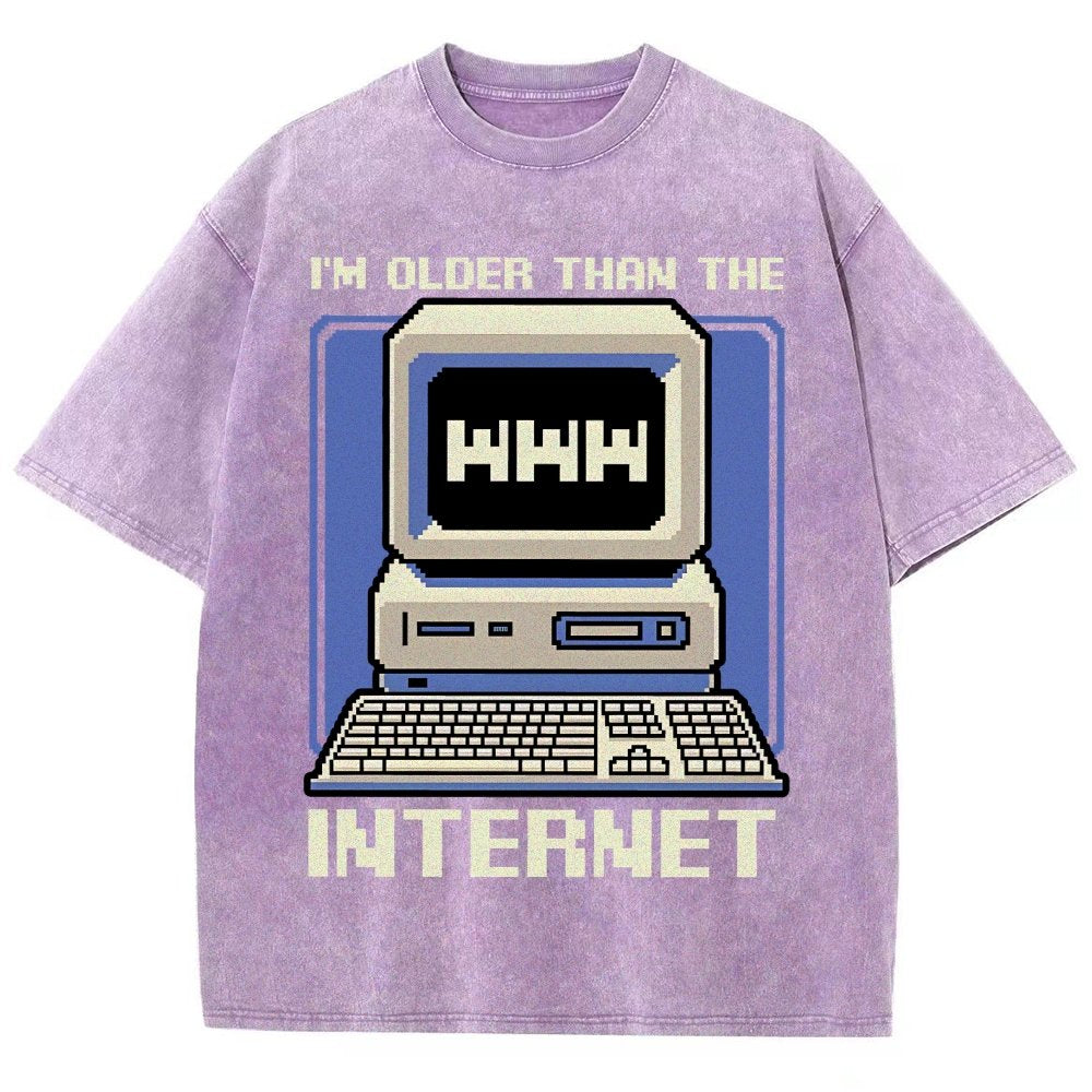 Older Than The Internet Vintage Distressed T-shirt