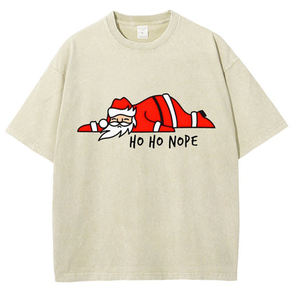 Ho Ho Nope Vintage Distressed T-shirt