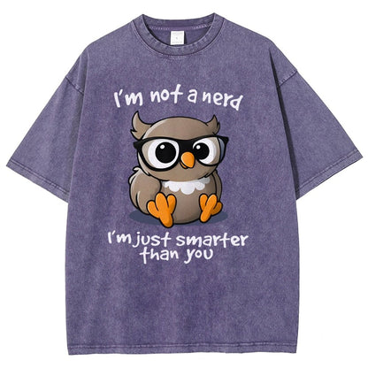 I’m Not A Nerd I’m Just Smarter Than You Vintage Distressed T-shirt