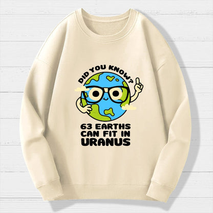Uranus Geek Cotton Sweatshirt