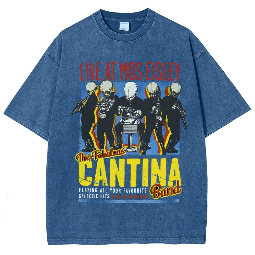 Space Band On Tour  Vintage Distressed T-shirt