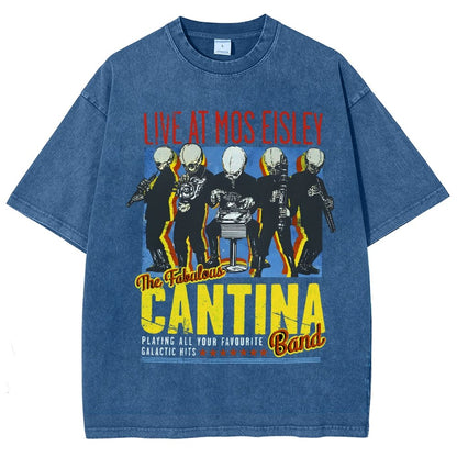Space Band On Tour  Vintage Distressed T-shirt