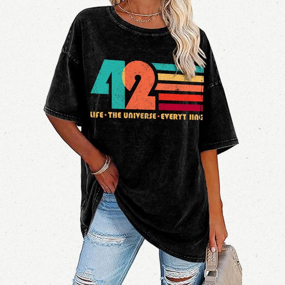 The Answer Is 42 Vintage Distressed T-shirt