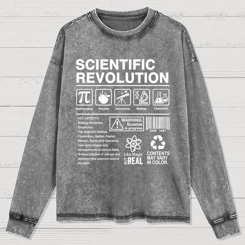 Scientific Revolution Washed Long Sleeve Tee