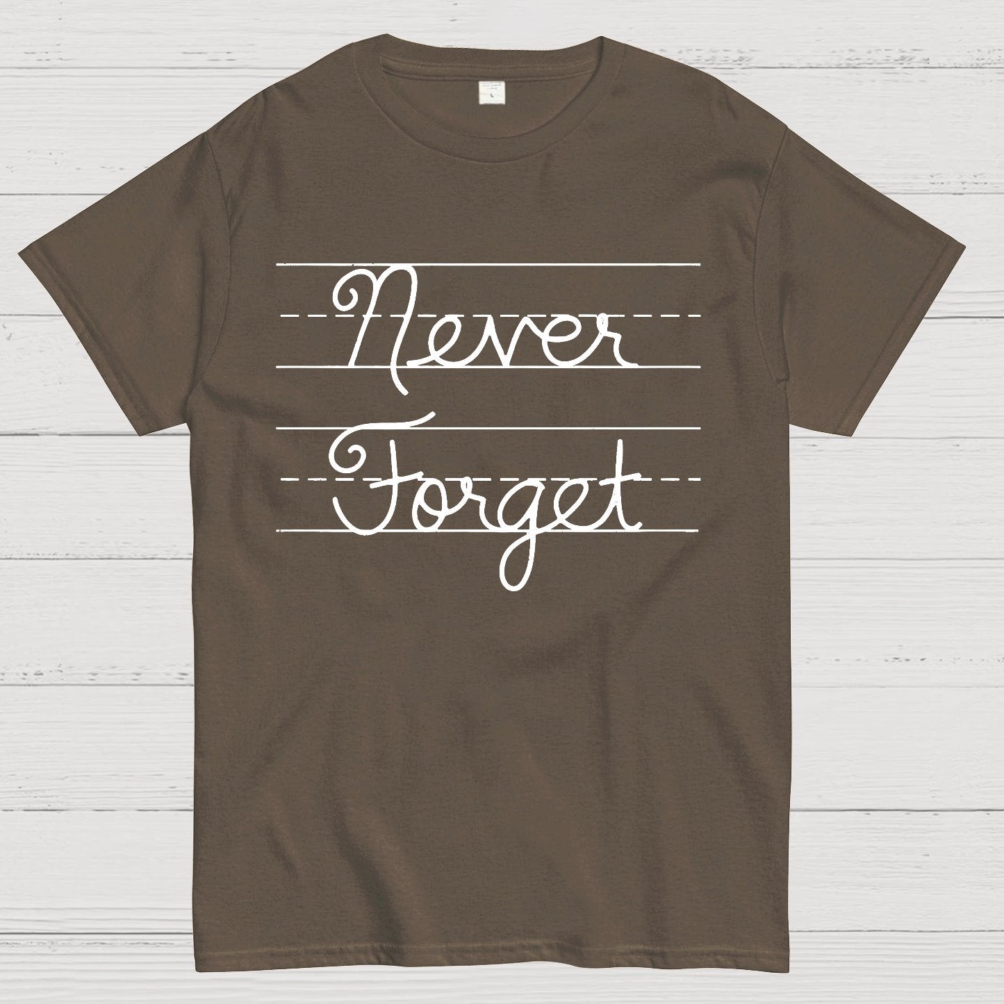 Cursive - Never Forget Geek T-Shirt