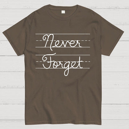 Cursive - Never Forget Geek T-Shirt