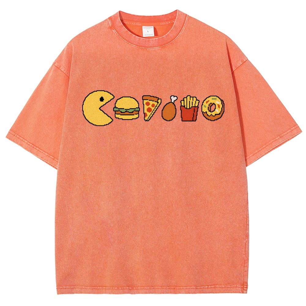 Snack-man Vintage Distressed T-shirt