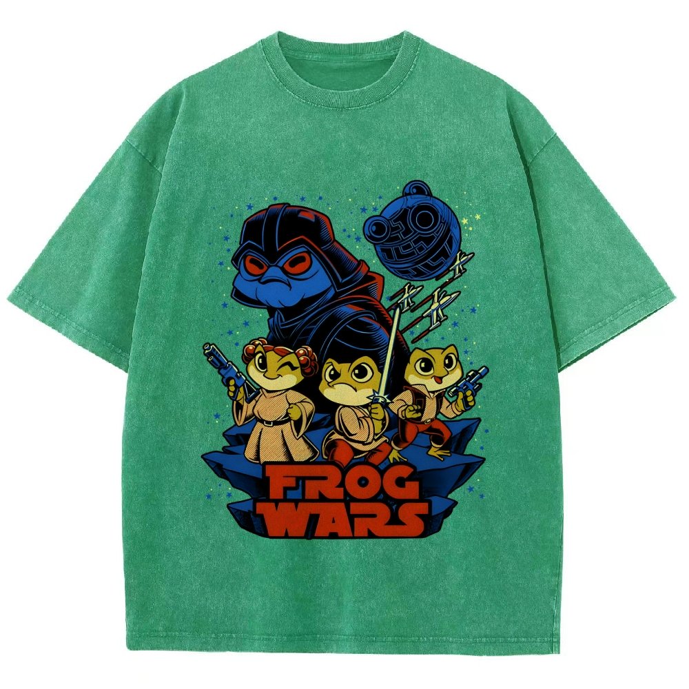 Frog Wars Vintage Distressed T-shirt
