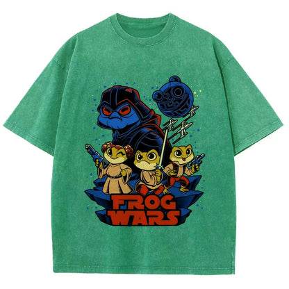 Frog Wars Vintage Distressed T-shirt