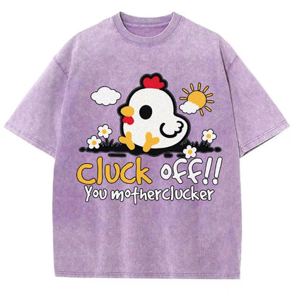 Cluck off Vintage Distressed T-shirt