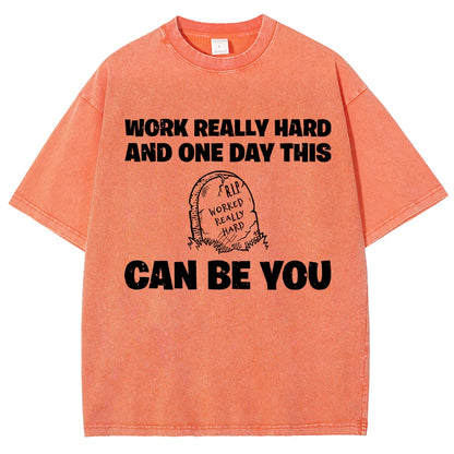 R.I.P. Worked Really Hard Vintage Distressed T-shirt
