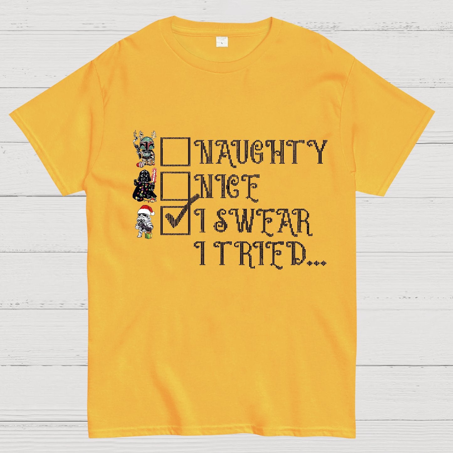I Swear I Tried Christmas Geek T-Shirt