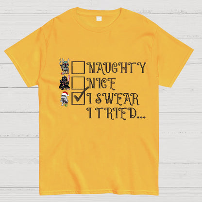 I Swear I Tried Christmas Geek T-Shirt