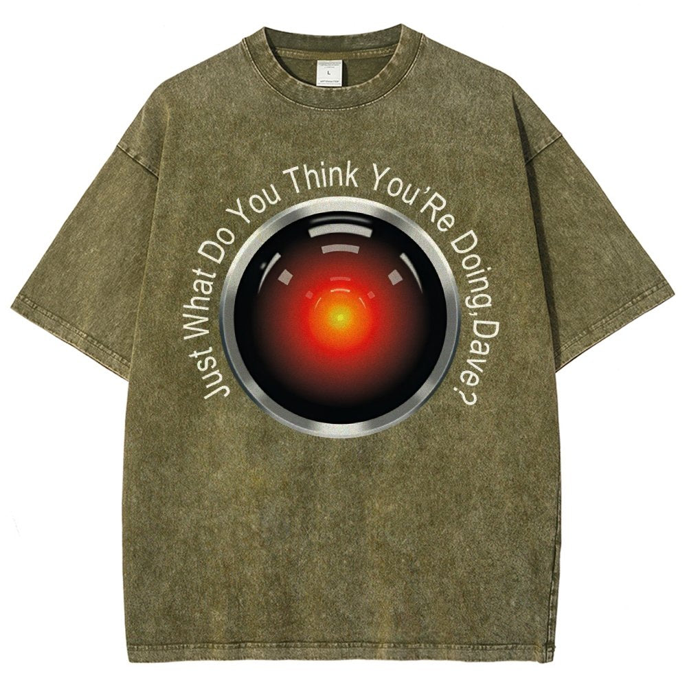 HAL-What Do You Think You’Re Doing,Dave? Vintage Distressed T-shirt