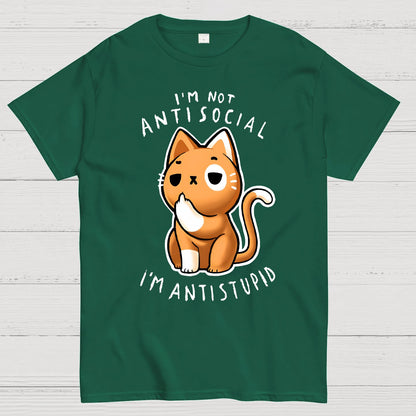 I'm not Antisocial, I'm Antistupid Geek T-Shirt
