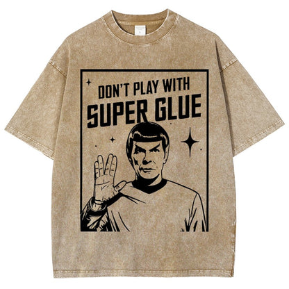 Don't Play With Superglue Vintage Distressed T-shirt