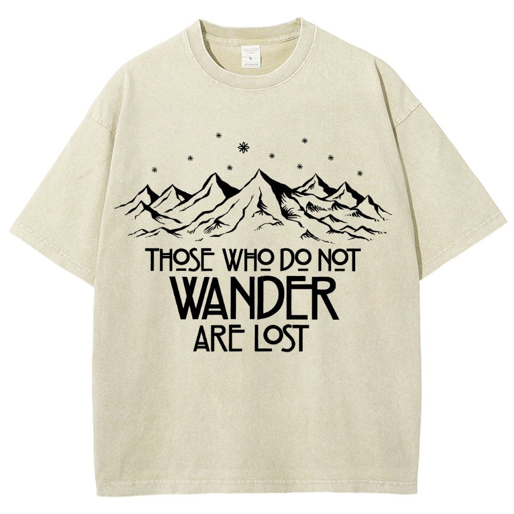 Those Who Do Not Wander Vintage Distressed T-shirt
