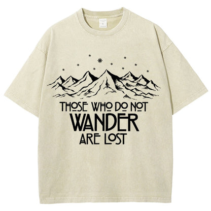 Those Who Do Not Wander Vintage Distressed T-shirt