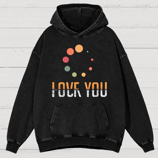 Complex Emotions Loading Vintage Distressed Hoodie