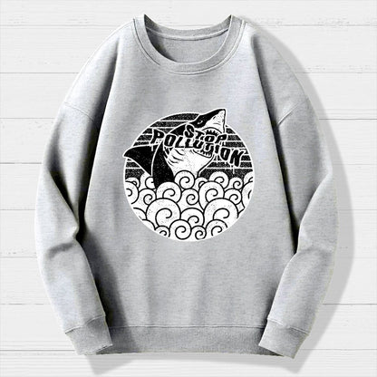 Stop pollution Geek Cotton Sweatshirt