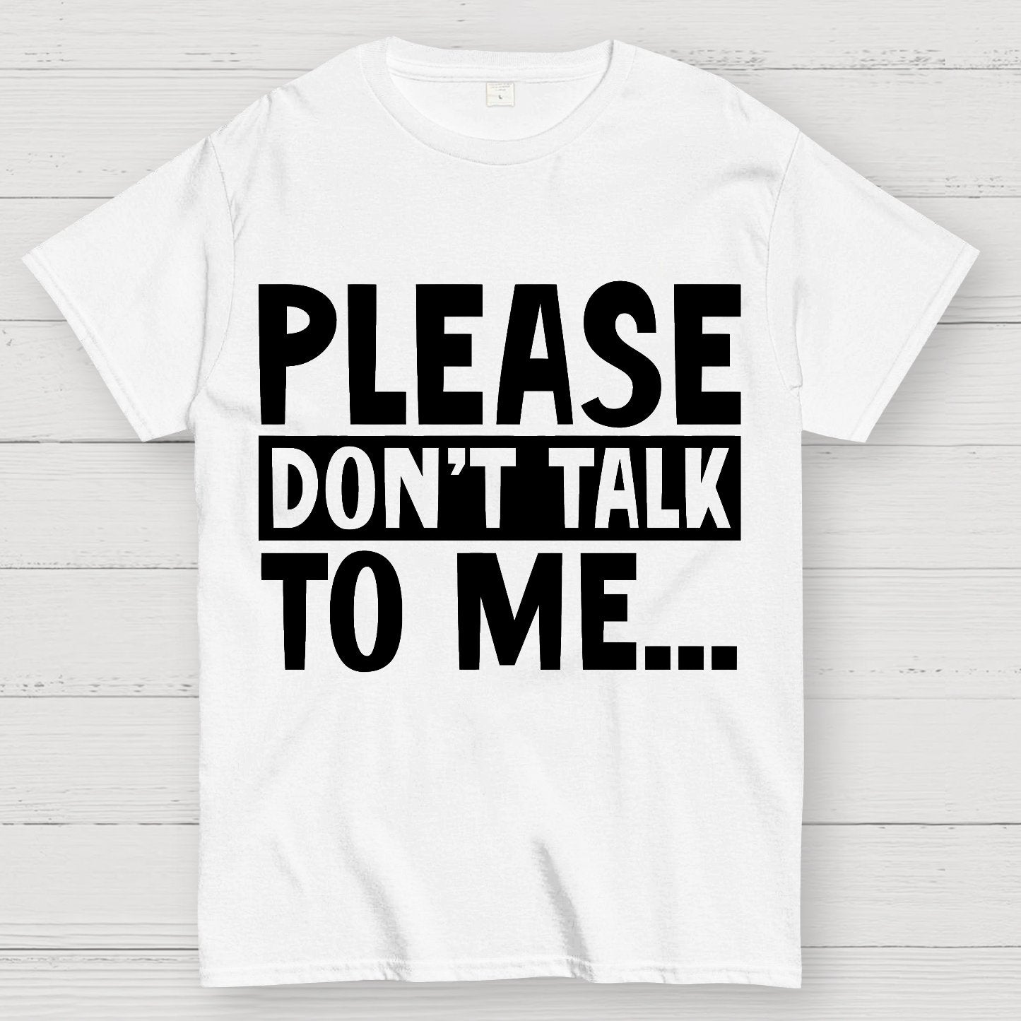 Please Don't Talk To Me Funny Geek T-Shirt