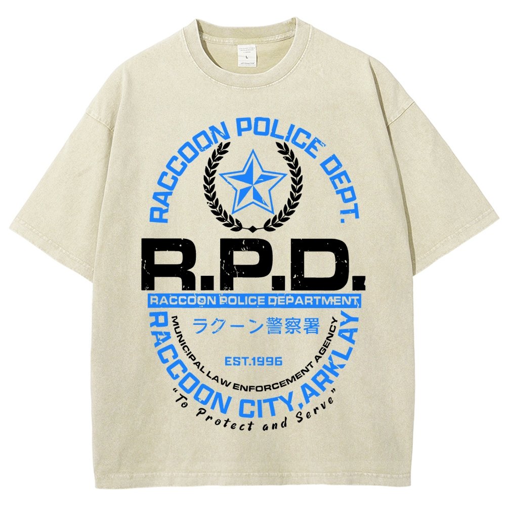 City PD Vintage Distressed T-shirt