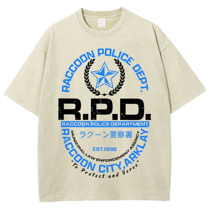 City PD Vintage Distressed T-shirt