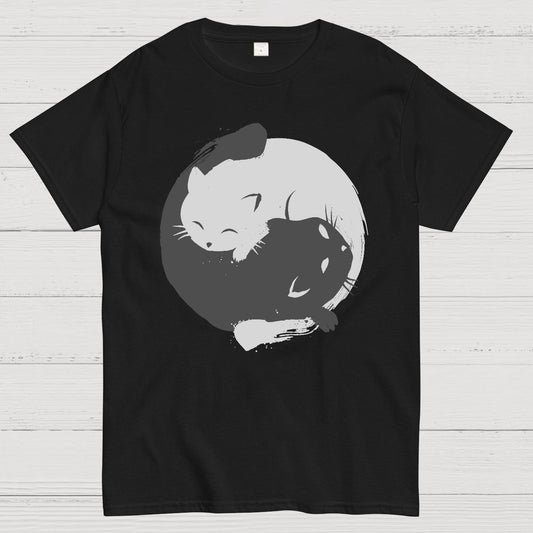 Yin-yang Cat Geek T-Shirt