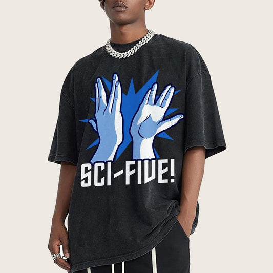 Sci-Five Vintage Distressed T-shirt