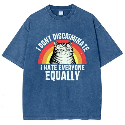 I Hate Everyone Equally Vintage Distressed T-shirt