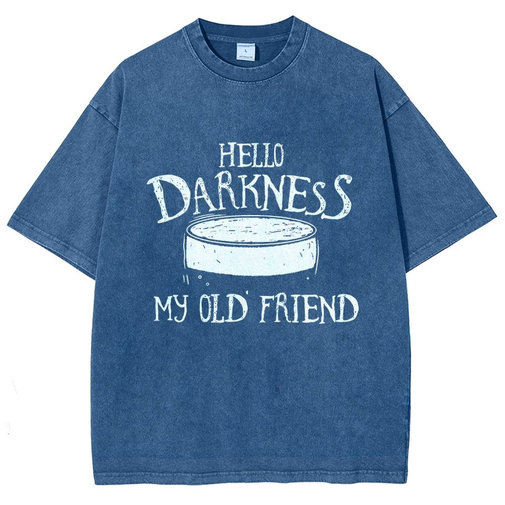 Hello Darkness Brew Vintage Distressed T-shirt