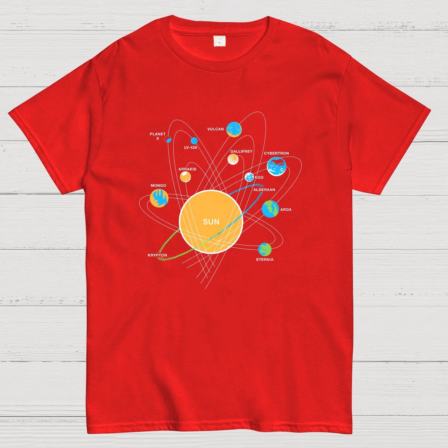 Solar System Geeky T-Shirt
