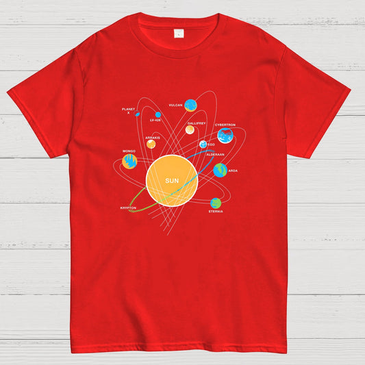 Solar System Geeky T-Shirt