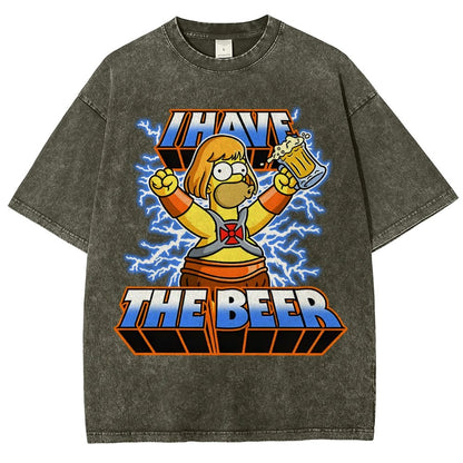 He-Beer Vintage Distressed T-shirt