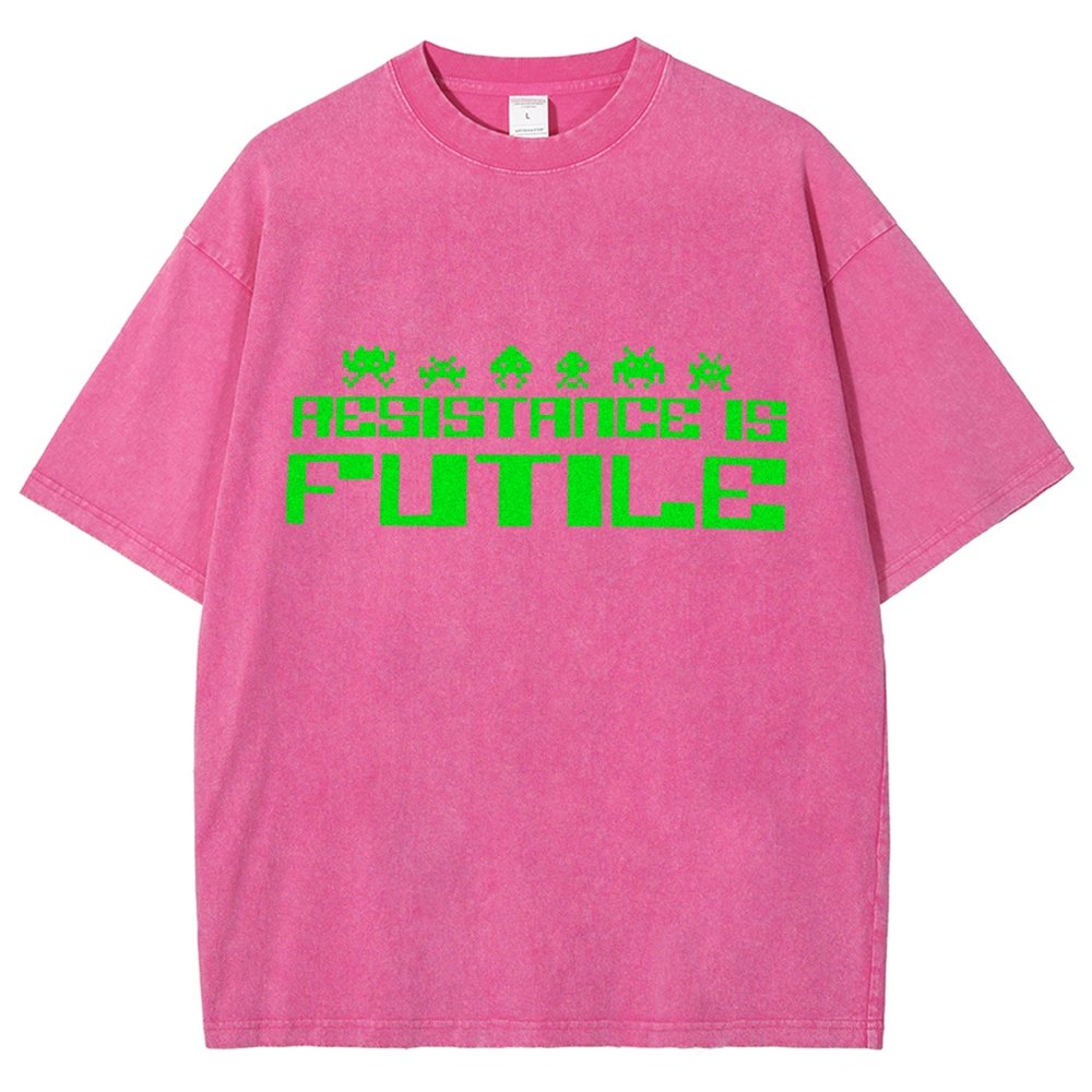 Resistance is Futile Vintage Distressed T-shirt