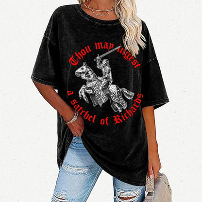 Thou may ingest a satchel of Richards Vintage Distressed T-shirt