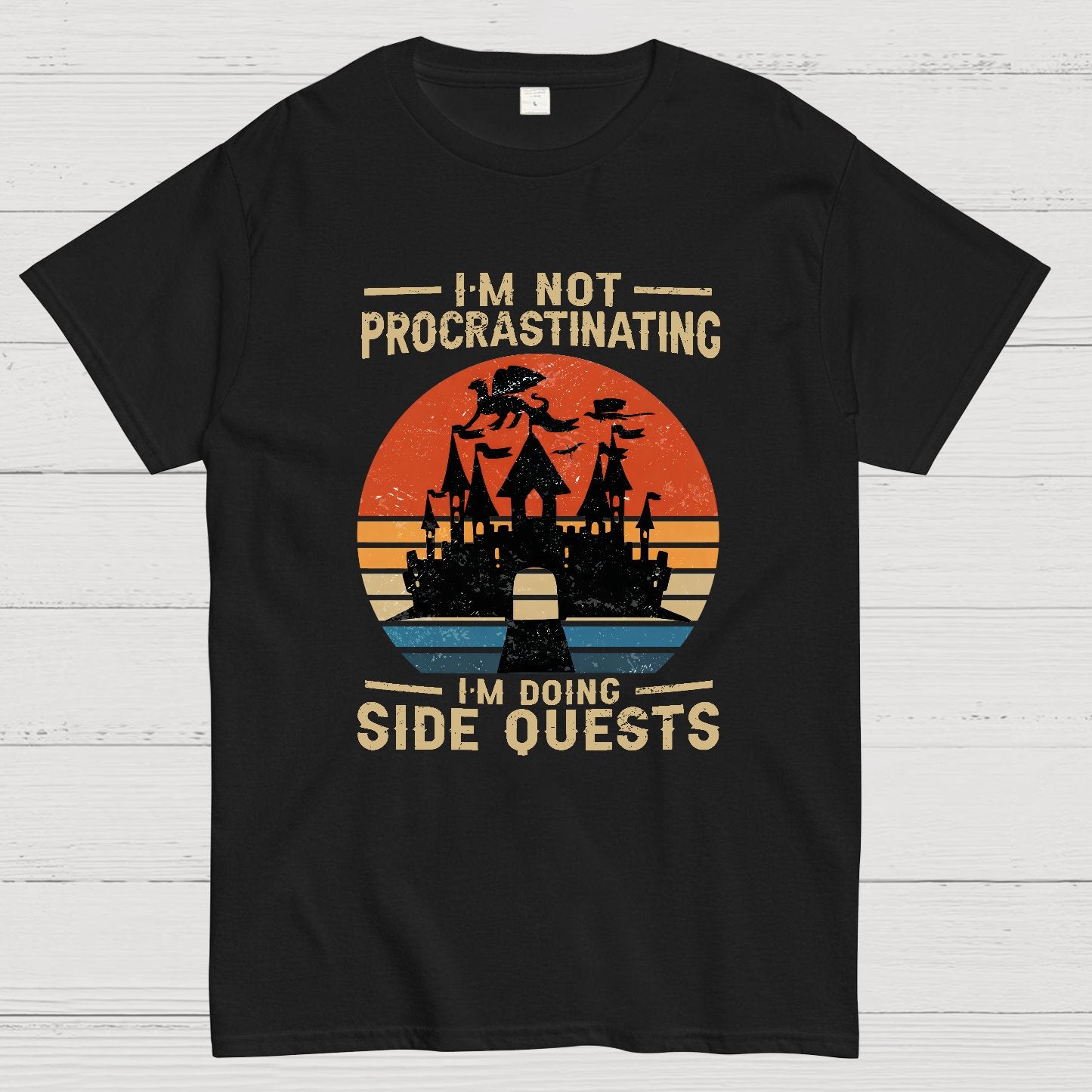 I'm Not Procrastinating I'm Doing Side Quests Geeky T-Shirt