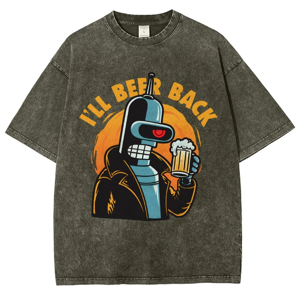 I'll Beer Back Vintage Distressed T-shirt