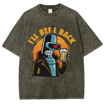 I'll Beer Back Vintage Distressed T-shirt