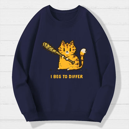 Beg To Differ Geek Cotton Sweatshirt