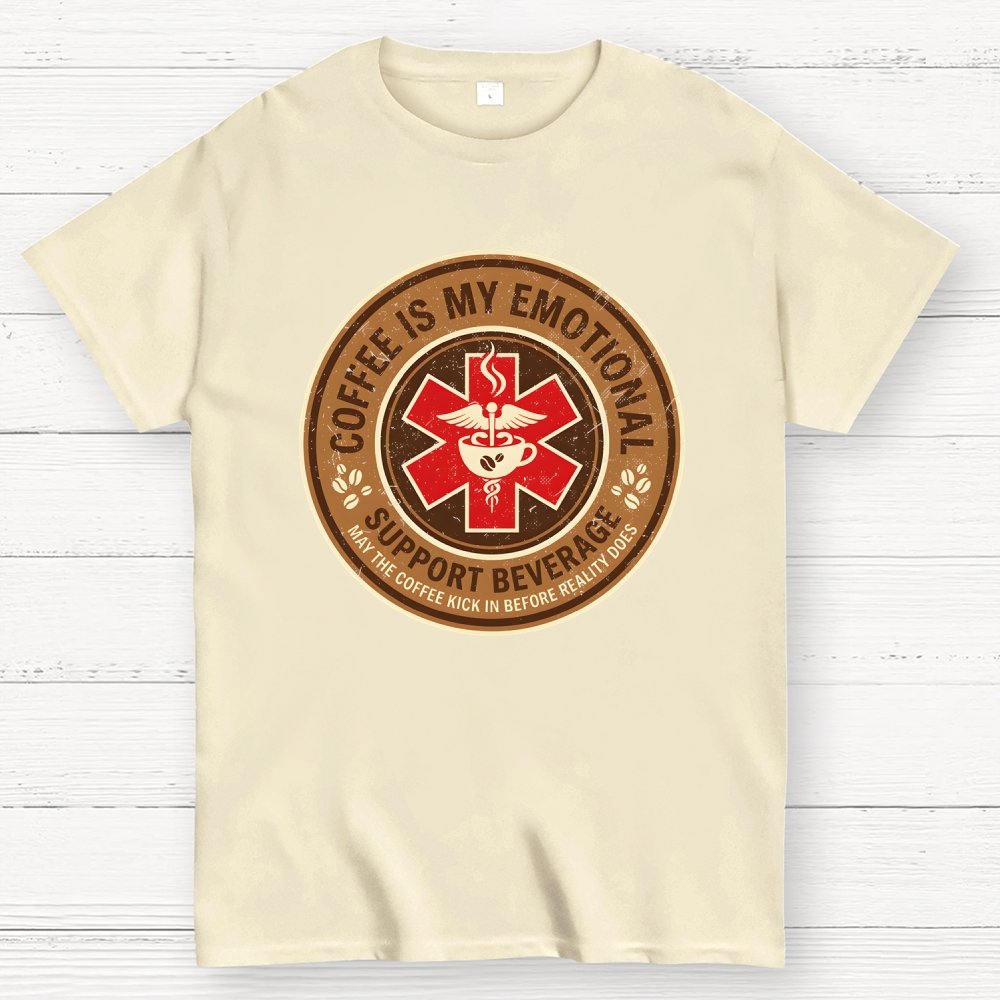 Coffee Is My Emotional Geek T-Shirt