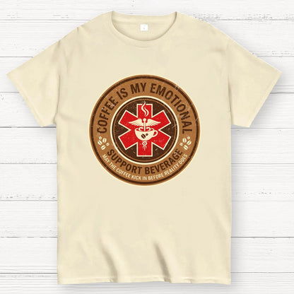 Coffee Is My Emotional Geek T-Shirt