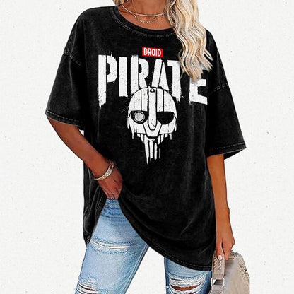 Droid Pirate Vintage Distressed T-shirt