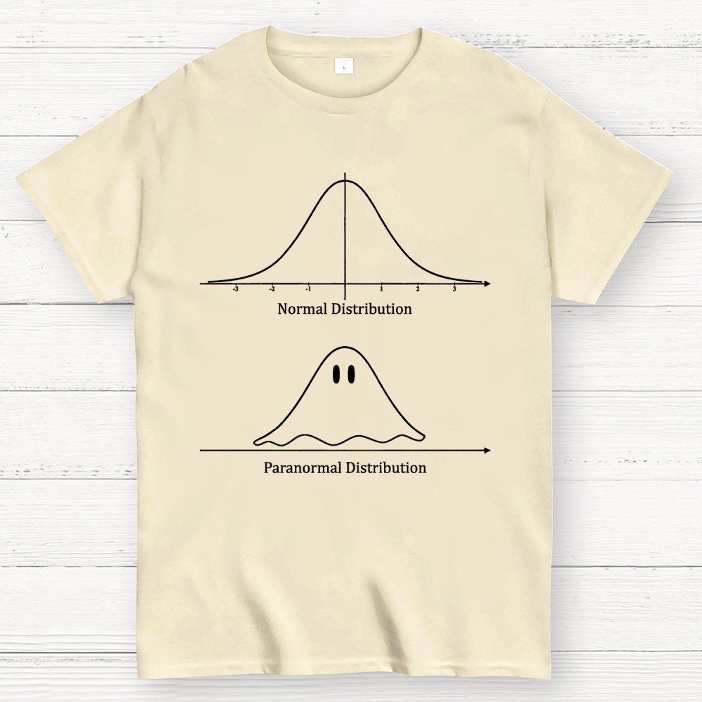 Normal Distribution, Paranormal Distribution Math Unisex Geek T-Shirt