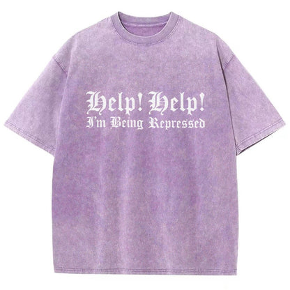 Help! Help! I'm being repressed Vintage Distressed T-shirt