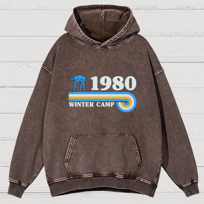 Winter Camp Vintage Distressed Hoodie